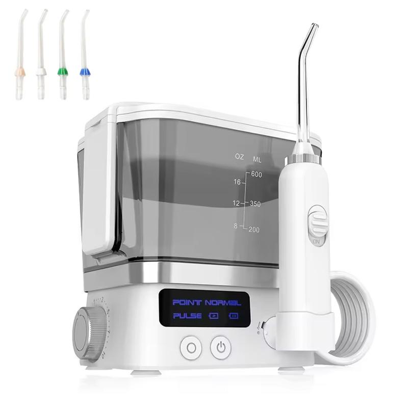 Water Flosser Thread Dental Floss Oral Irrigator with Rechargeable Battery 4 Nozzles Dental Irrigator Teeth Whitening Teeth Care