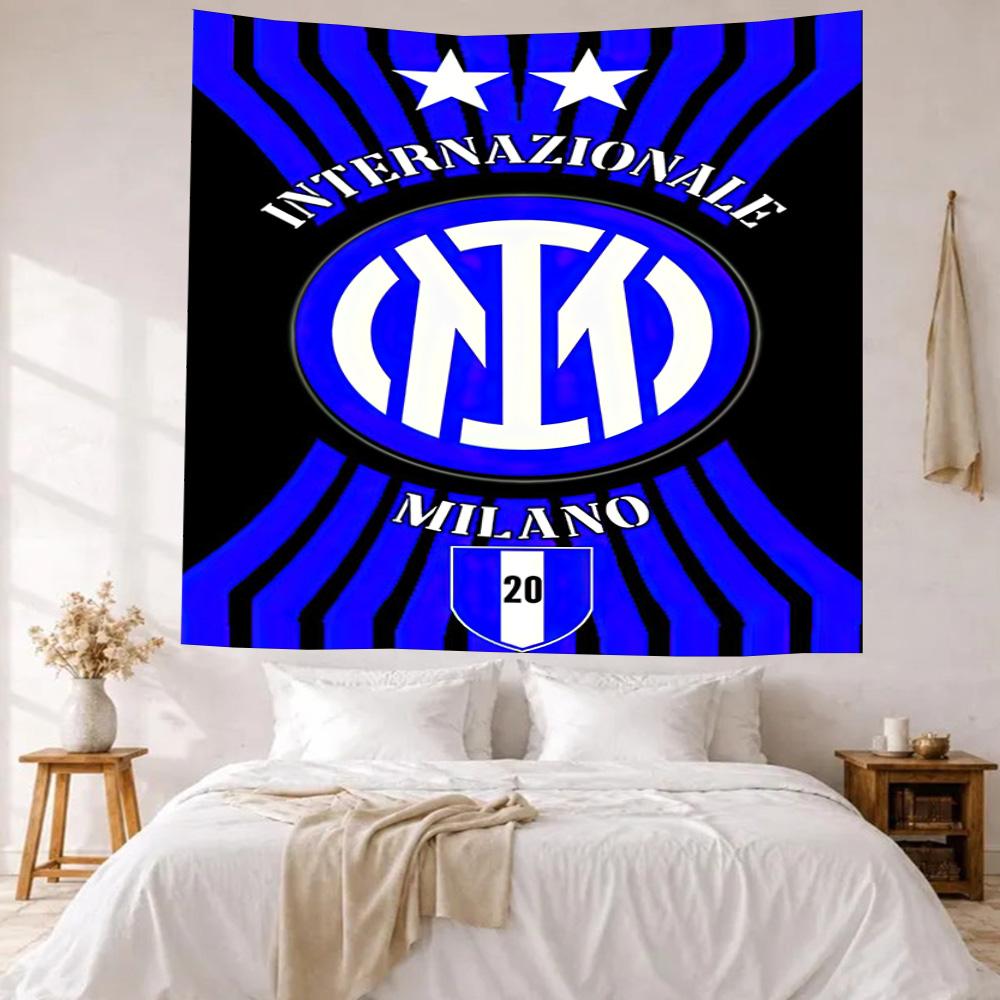 Inter Milan Wall Decor Tapestry Art For Pet Memorial Birthdaywedding Party Backdrop Family Gift