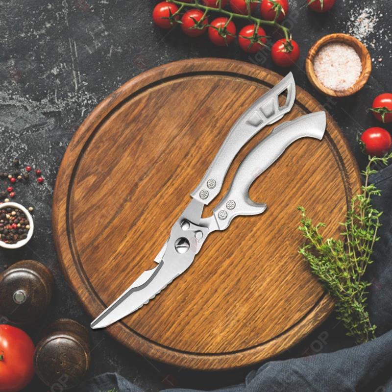 Kitchen Scissors Set Stainless Steel Chicken Bone Scissor Multifunctional Scissors Fish Scales Duck Meat Shear Cooking Tool5