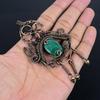 Malachite Pendant, 999 Copper Wire Wrapped Pendant Jewelry. Gift For Women Handmade Pendant Gemstone Jewelry