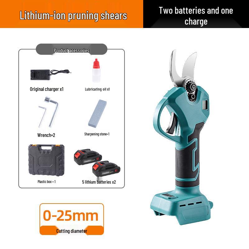 High-Power Wireless Electric Pruning Shears with LCD Display and Lithium Battery