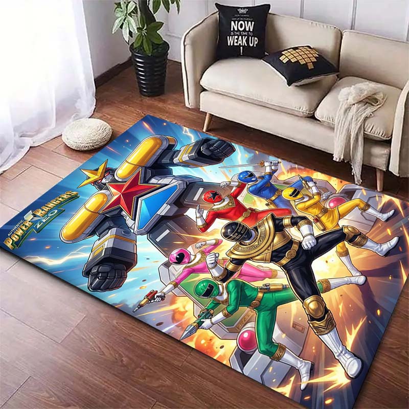 Super Sentai Print Rug, Bedroom, Living Room, Bathroom Mat, Non-slip and Stain-resistant Home Decor.