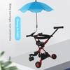 Ombrello da Sedia con Morsetto Ombrello Portatile per Patio Passeggini Arancione