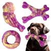3er-Pack Unzerstörbares Nylon-Hundekauspielzeug für aggressive Kauer - Langlebiges Knochenförmiges Spielzeug, Große Hunderassen, Robuste Welpenzähne Anreicherung