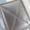 Used BALLY Handbag denim canvas/leather gray Navy casual