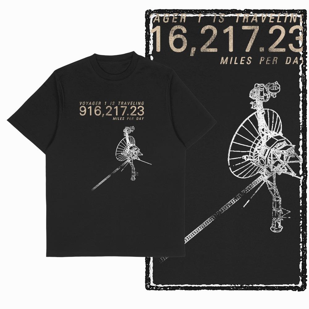 2026 HOT SALE Cotton Space Men Women Printed T Shirt BLACK Big Size Unique Astronaut Graphic T-shirt Novety Cool Tee Shirt Casual Short Sleeve Top