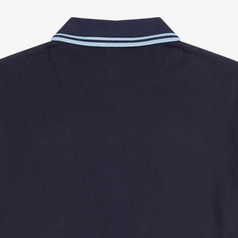 Fred Perry Twin Tip Fred Perry Shirt Navy Ice Afpm2430012 795