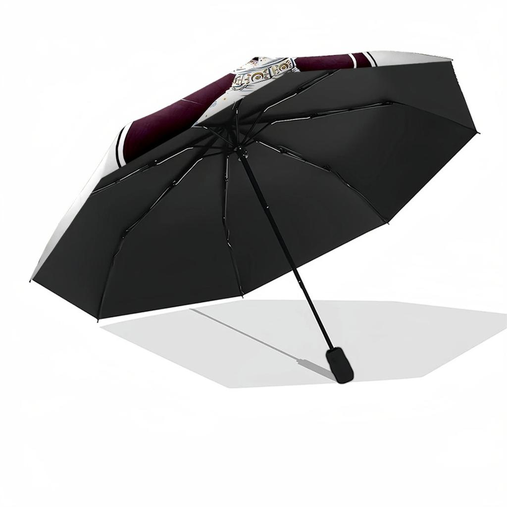 Legenda Rock And Roll Elvis Automatyczny Parasol Składany Parasol z 8 Żebrami Wytrzymały Plastik i Żelazo Parasol na Każdą Porę Roku do Podróży Stylowy Dodatek