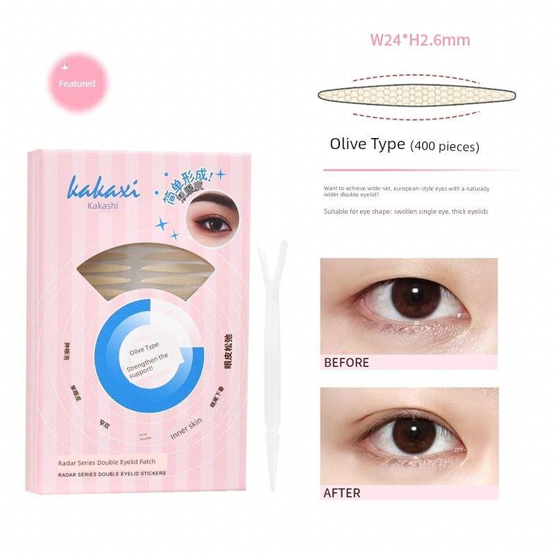 Double Eyelid Tape for Women, Invisible, Natural, Traceless, for Puffy Eyes, Large Water Drop Eye Patch, Long-Lasting Support, Strong Hold for Men