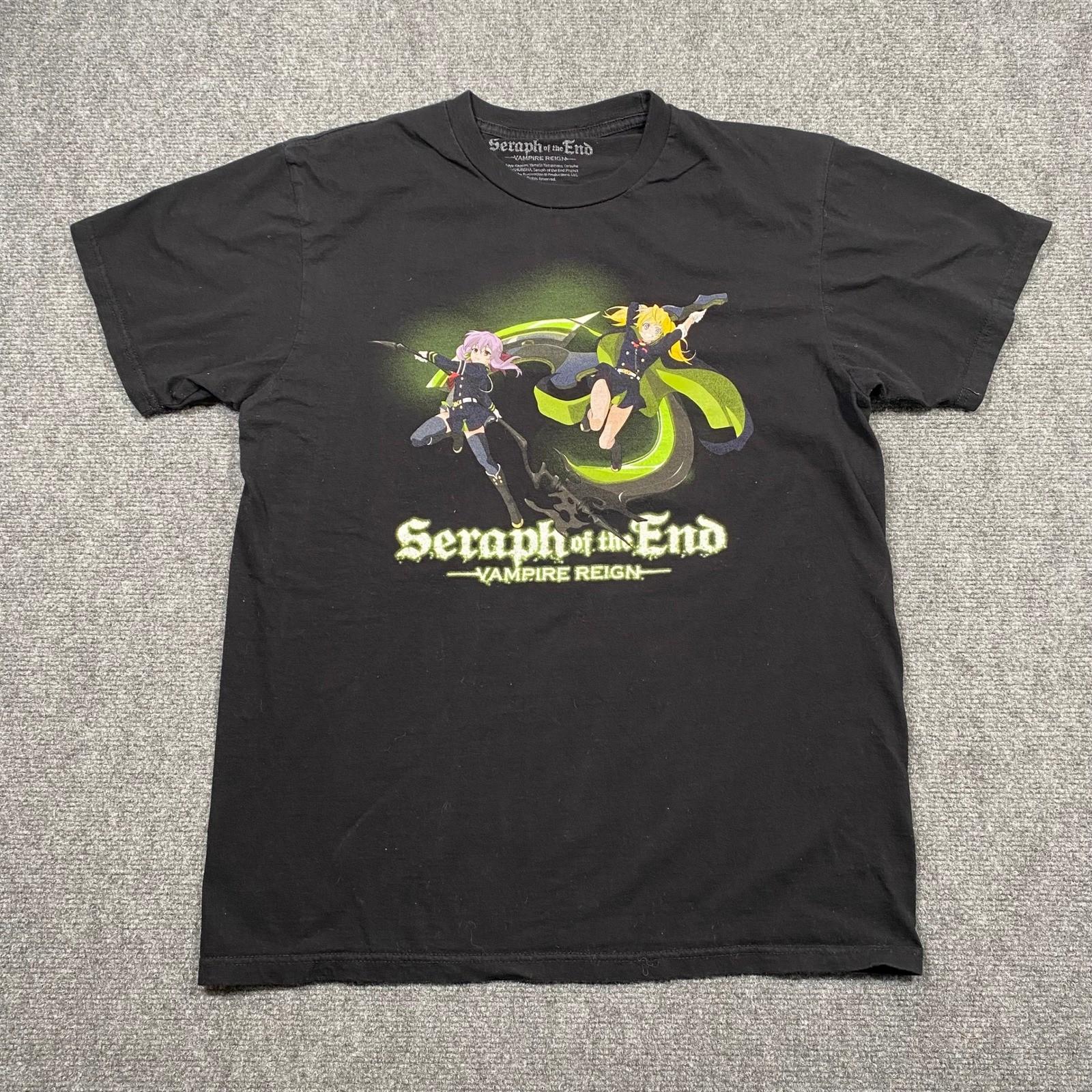 Seraph of the End Vampire Reign Anime Graphic T Shirt Black Men s Size Medium Unisex T-Shirt M