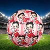 Betty Boop Print Size 5 Soccer Ball, PU Wear Resistant Football for Match Training and Daily Practice, Birthday Gift for Soccer Fans