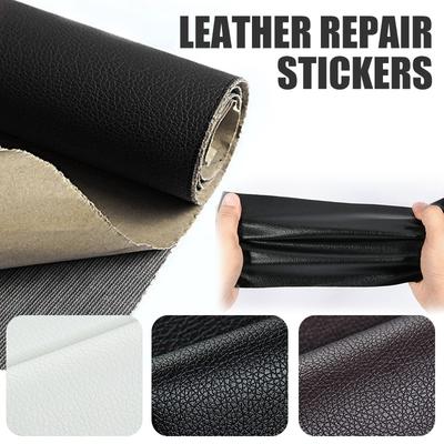 Pegatinas de cuero autoadhesivas para reparación de asientos interiores de coche, parche para muebles, mesa, silla, pegatina para el hogar, sofá, bolsa para asiento, fijación de zapatos