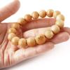 [GOLD STONE] Koyasan Family Crest Bracelet, Koyasan Chumon Hinoki, with Hinoki Wood Box, World Heritage Site Kongobuji, Natural Stone,
