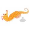 Simulation Seahorse Realistic Luminous Silicone Hippocampus with Suction for AquariumsYellow