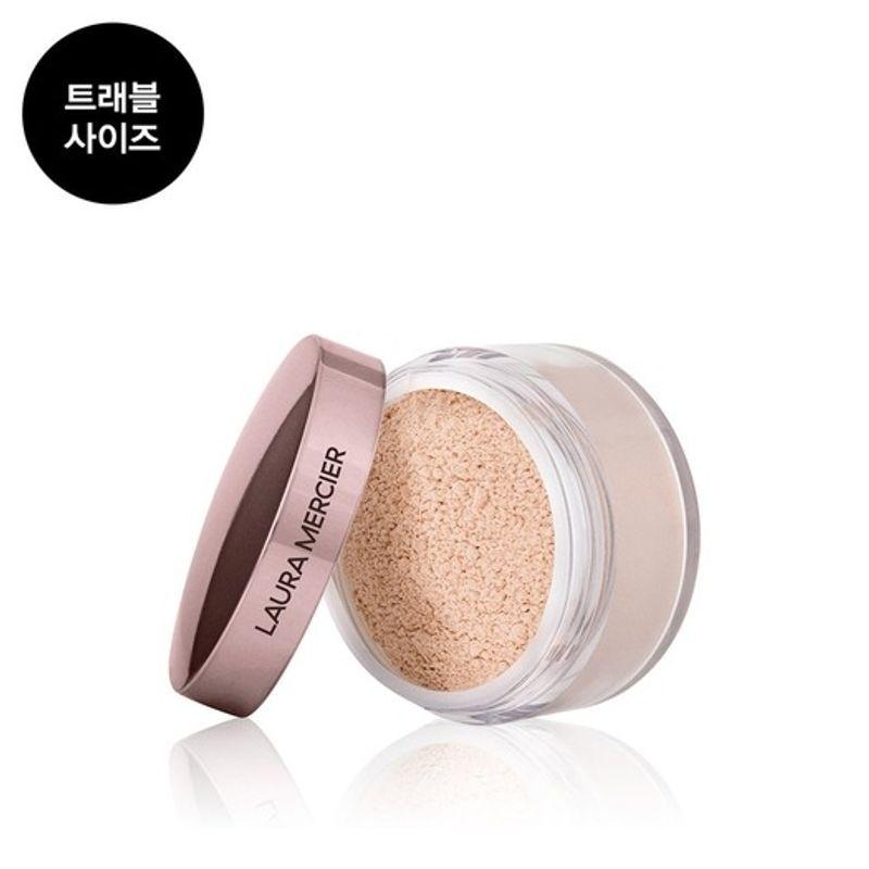 Полупрозрачная рассыпчатая фиксирующая пудра с эффектом выравнивания тона - Розовый, Дорожный формат