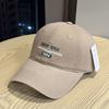Korean Style Big Letters American Embroidery Retro Baseball Cap Baseball Cap Versatile Soft Top Face Display New Peaked Cap