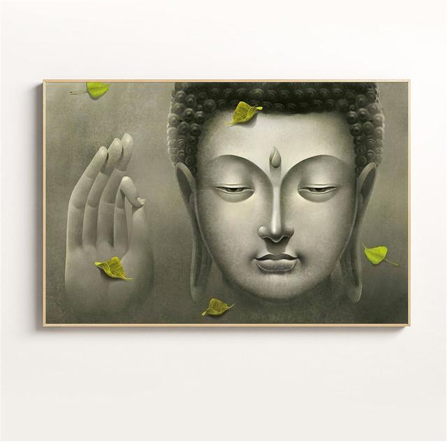 

Настенный художественный принт, постеры с изображением Будды, холст, абстрактная картина маслом, настенные панно для гостиной, религиозное украшение дома, дзен 21cm×30cm NoFrame