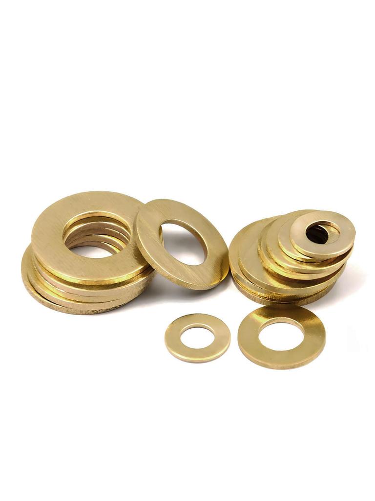 Copper & Brass Flat Washer Spacer (M3–M12)