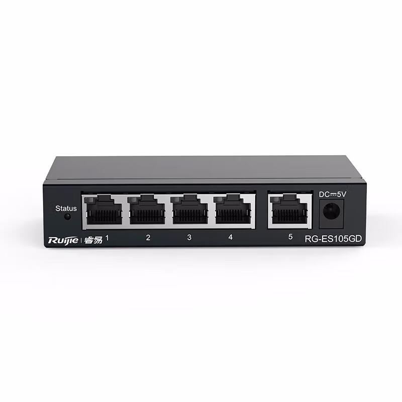 Ruijie RG-ES105GD Gigabit 5-Port Unmanaged Desktop Switch