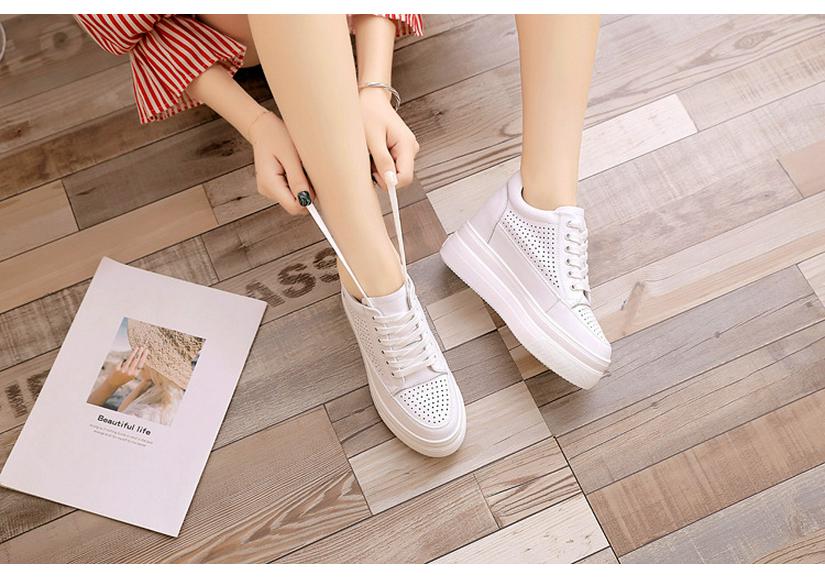 2026 Herbst Koreanischer Stil Dicke Sohle Höhensteigernd Damen Freizeitsportschuhe