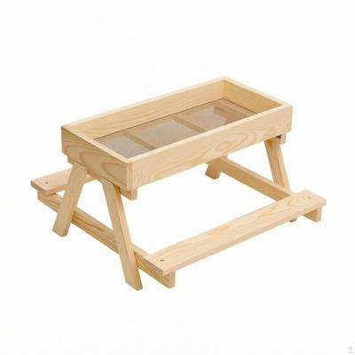 Chicken Feeder Stand Elevated Fowl Raised Holder for Rural Homesteads