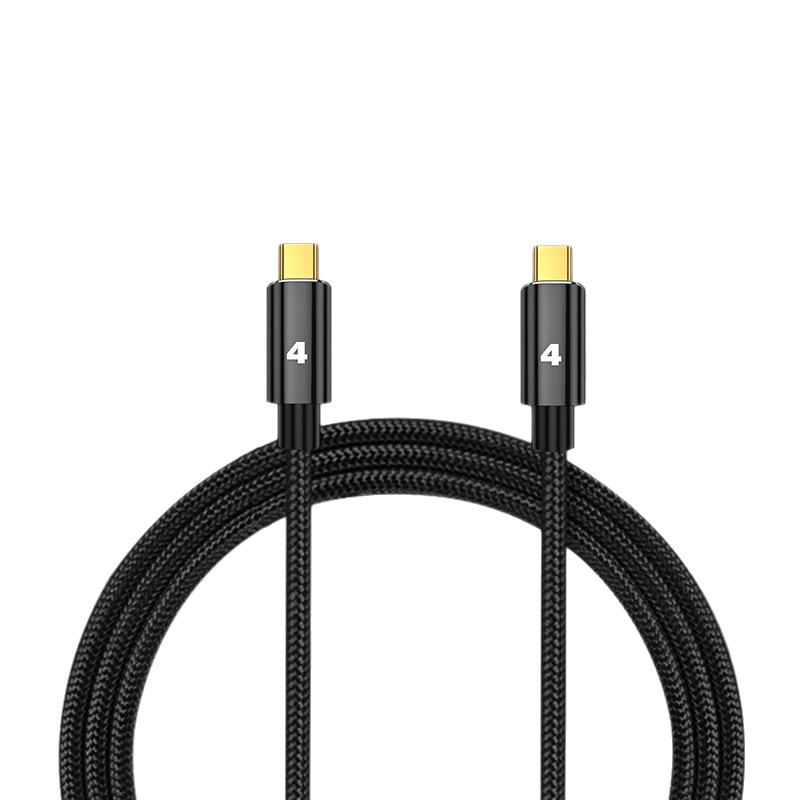 1pcs Thunderbolt 4 Cable 40Gbps Data Transfer 100W PD Fast Charge, USB C Full Function Cable 8K Video Compatible with Thunderbolt 3 for Laptop