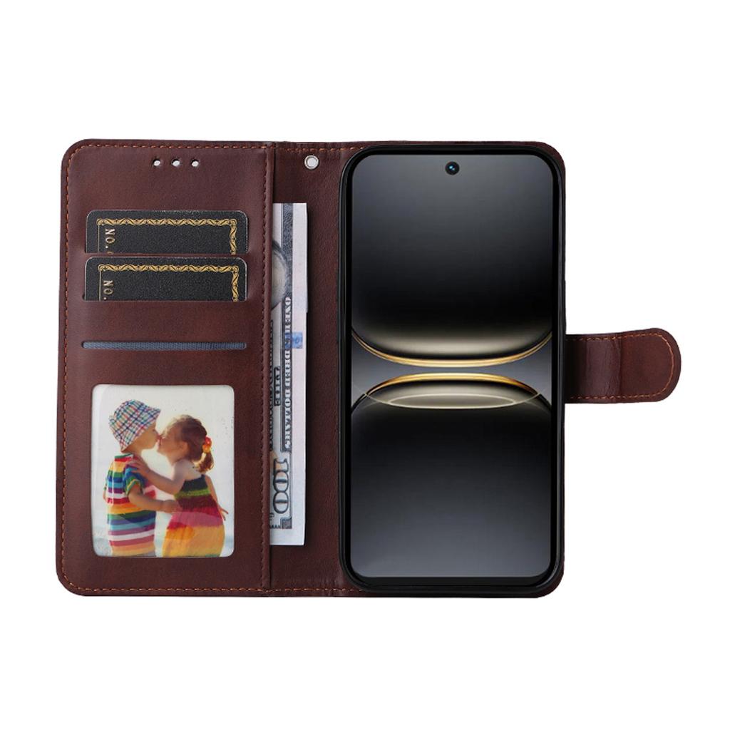 For TECNO Spark 40C PU Leather Wallet Case Phone Stand Cover with Tempered Glass