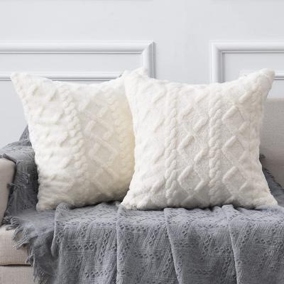 Twist Plüsch Kissenbezug Kissenbezug Leichter Luxus Ins Nordisch Zuhause Sofa Plüschkissen