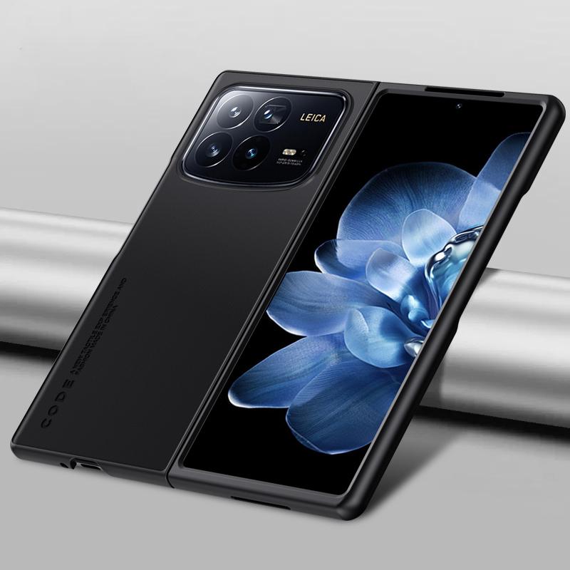 Plain PU Leather Case for Xiaomi Mix Fold 4 Matte Silicone Bumper Shockproof Camera Protection Back Cover for Xiaomi Mi Mix Fold 4 Fold4