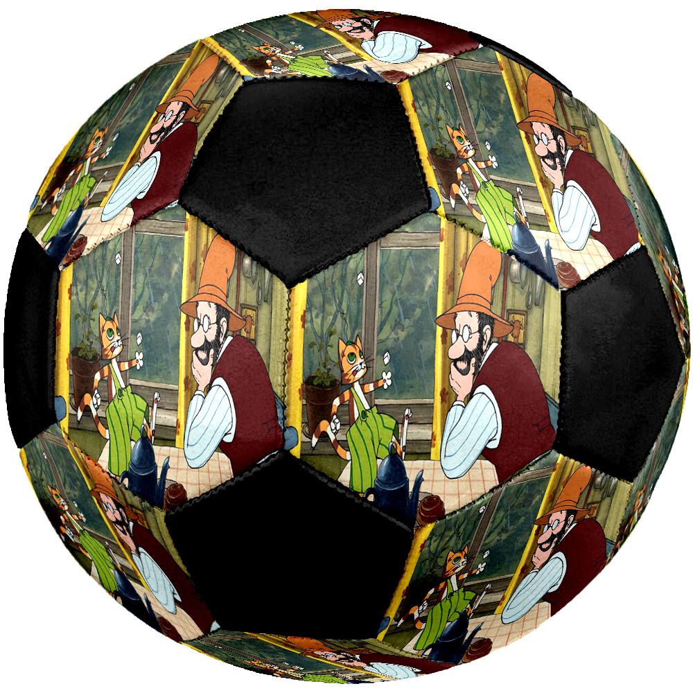 Pettson and Findus Theme Size 5 Soccer Ball, Suitable for Both Indoor and Outdoor Matches, a Gift Suitable for Everyone.