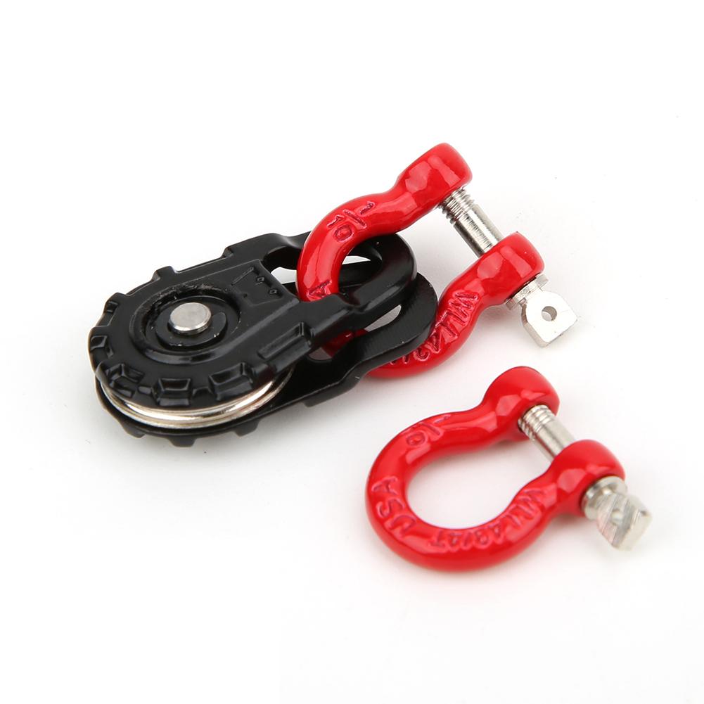 

Rescue Equipment Three Piece Set RC Steel Rope / Pulley / Lock Sleeve for RC Model Car Climbing Vehicle