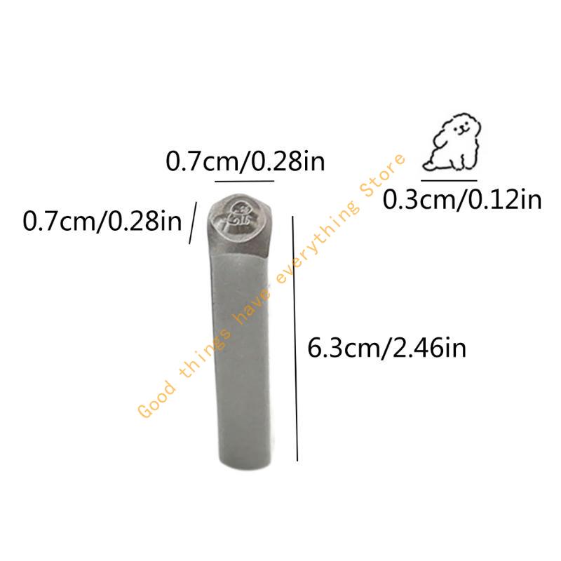 Dog Stamp Set Stamping Tool for Imprinting Metal, Leather, DIY Craft 55KF