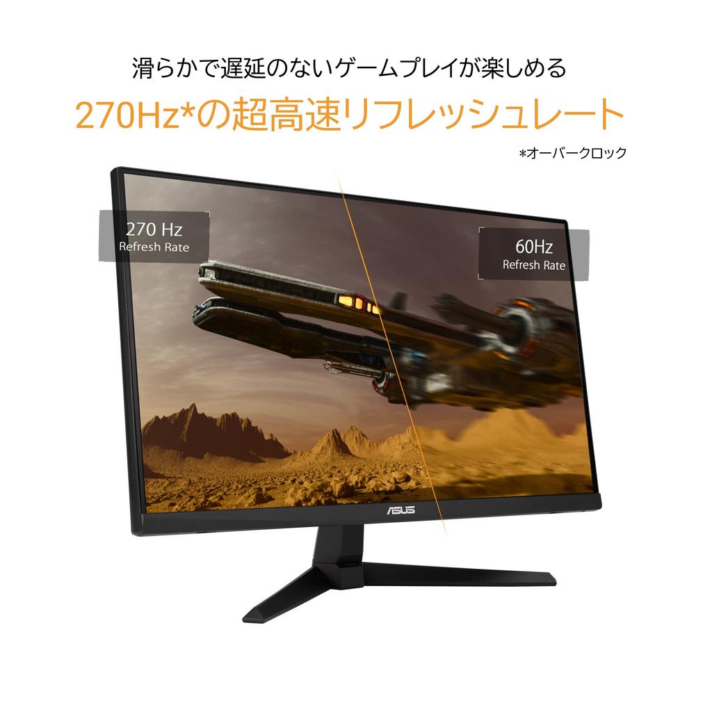 Asus Gaming Monitor TUF Gaming VG249QM1A Inch 270Hz Fast HD 1ms Premium HDMIx2 23.8 / / IPS/Full / / 99% sRGB/FreeSync / DisplayPort/