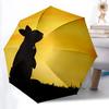 1pc Rabbit Sunset Automatic Folding Umbrella, 8-Rib Durable Iron Frame, Compact Travel Umbrella for Women & Men 100