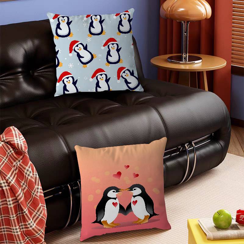 Süßes Pinguin-Kissenbezug-Design Kissenbezug Dekor Feiertagsdekorati