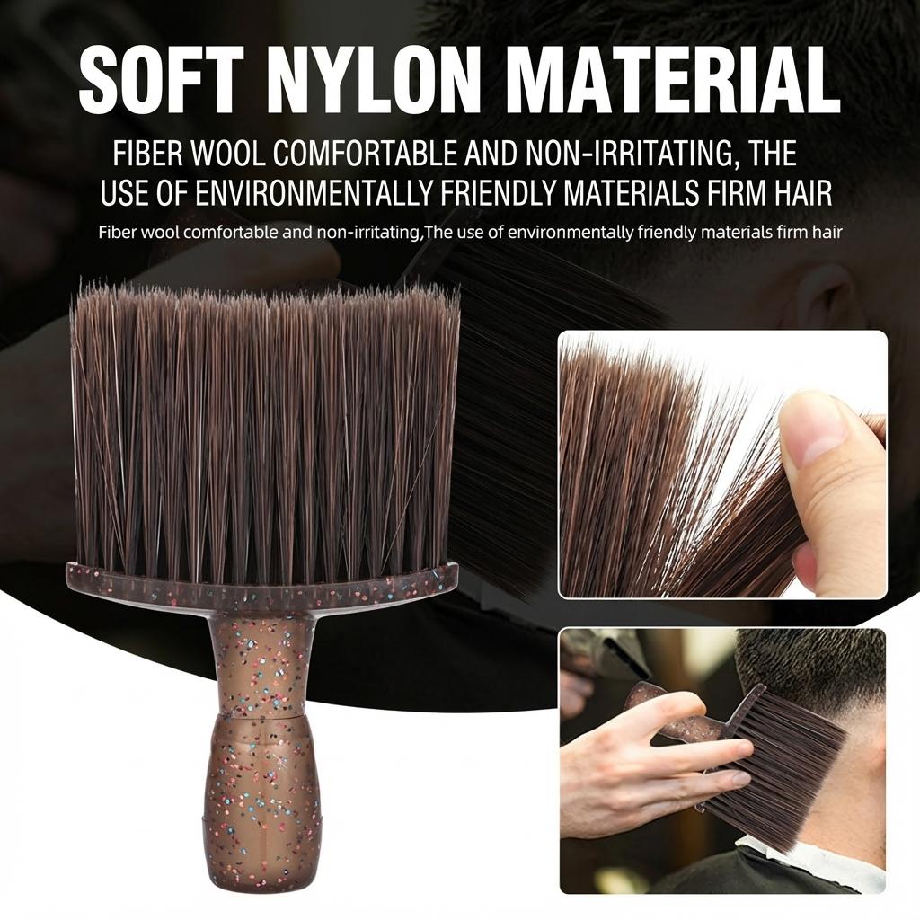 Hair And Dust Cleaning Brush Soft Bristle Design With Standup Base For Home Salon Use