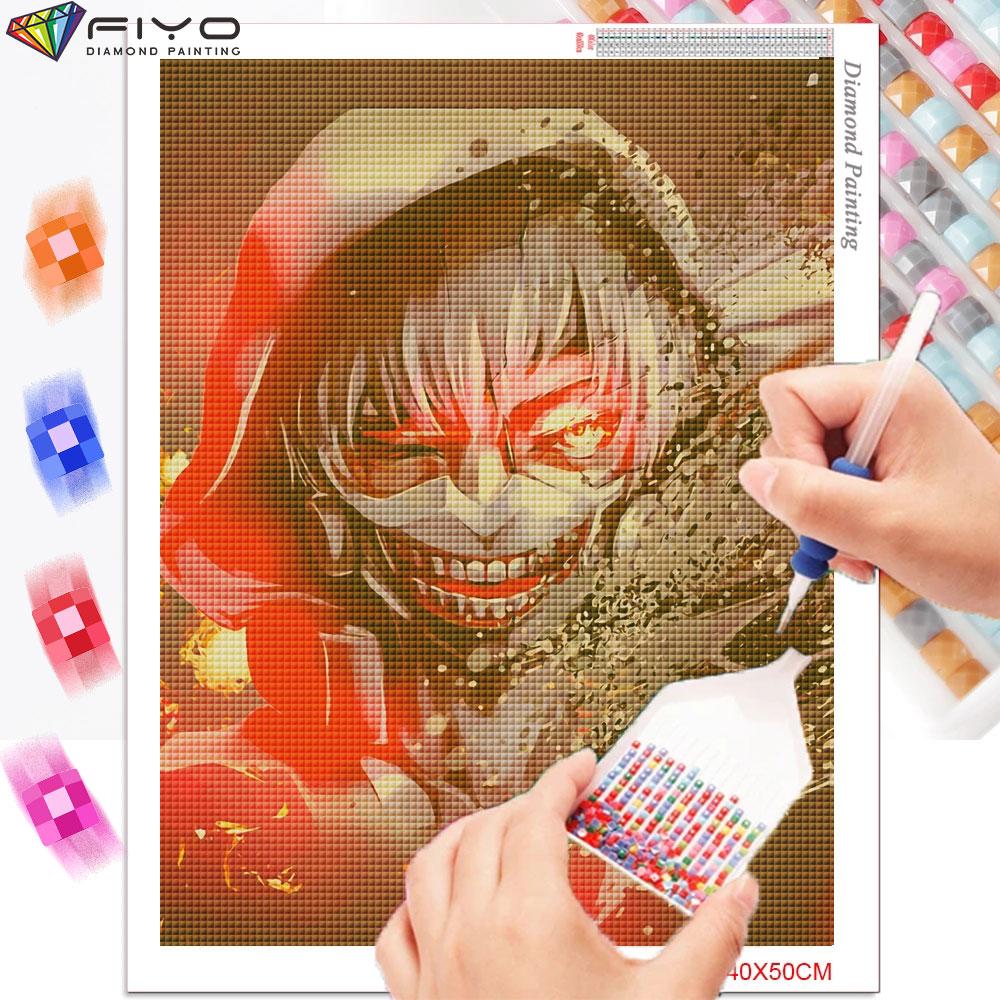 DIY 5D Diamant Malerei Tokyo Ghoul Anime Volle Mosaik Diamant Stickerei Bild Strass Kreuz Stich Kits Wohnkultur cuadros