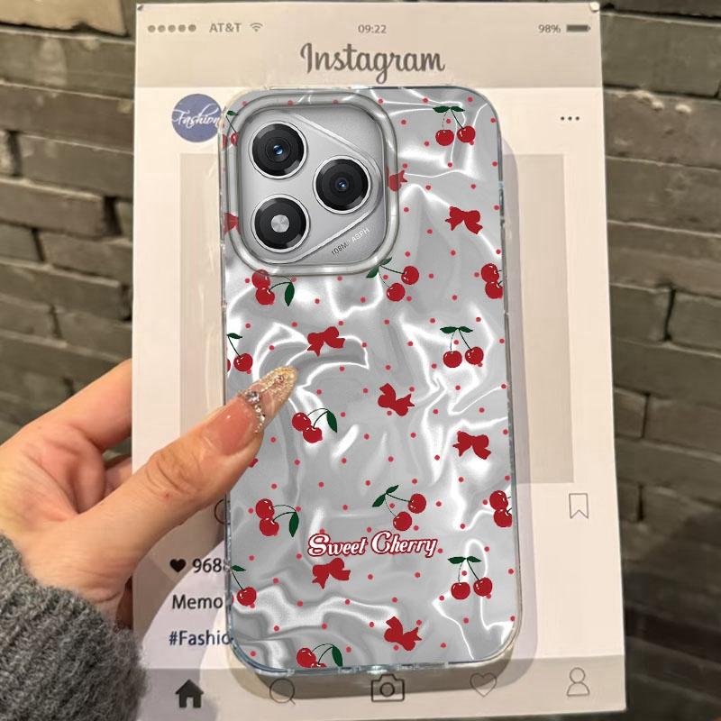 

Розовый Чехол для телефона с бантом для девочек и женщин для Honor 400 Pro X9c Magic7 Magic6 200 Lite Smart X9a X8a X8b X8c X7c X8 Fundas Cover Honor X9c белый