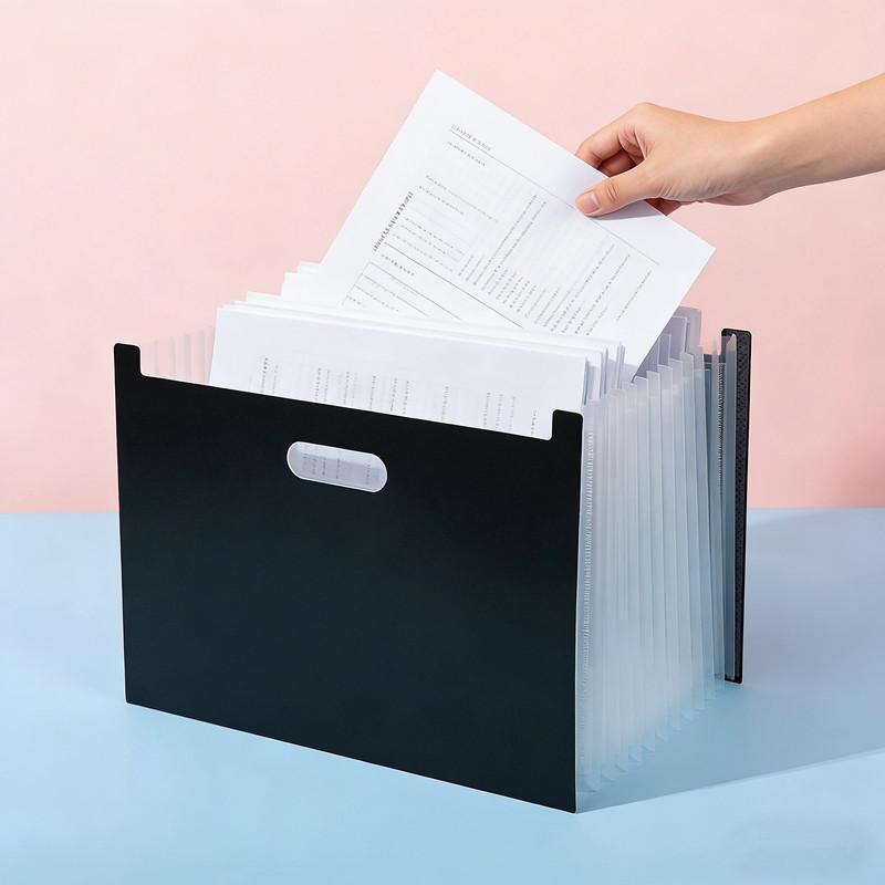 A4 Faltordner Klare Indexetiketten Erweiterbarer Dokumentenordner Aktenorganizer Schreibtischorganisation Für Büroschrank