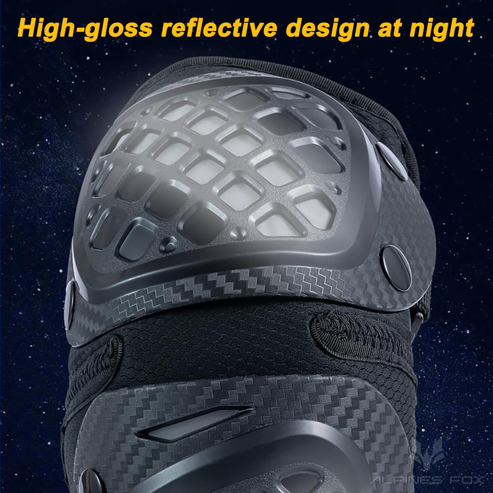 VEMAR Motorcycle Riding Protective Gear Knee Elbow Pads Breathable Lightweight Knee Pads Motorbike Off-Road Cycling 4Pcs/set