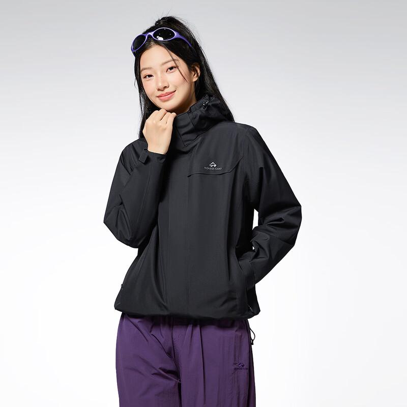 Women's 3-in-1 Outdoor Waterproof Fleece Lined Jacket