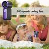 Hand Fan Personal Handheld Fan 100 Speed Wind Digital Display Cooling Device For Girls Women Boys Concert Outdoor Camping Hiking