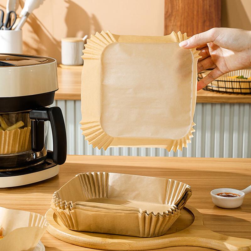 Ruhan Papierowe wkładki do frytkownicy z uchwytami