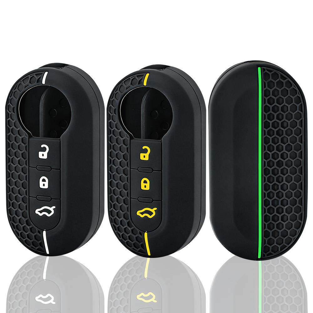 New Style Silicone Key Cover Car Key Case Shell Remote For Fiat Ducato 500 Panda 500L Lancia Musa For Peugeot Boxer For Citroen
