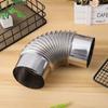 Metal Stove 90 Degree Stainless Steel Chimney Elbow Outdoor Exhaust Flue Pipe Adapter Wood Stove Metal Elbow Chimney