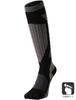 VAXPOT Merino Wool Compression for Snowboarding and Graduated Compression Design with Sizes Socks, Five-Toe, Skiing, Protection, VA-1763 BLK, 23-25cm