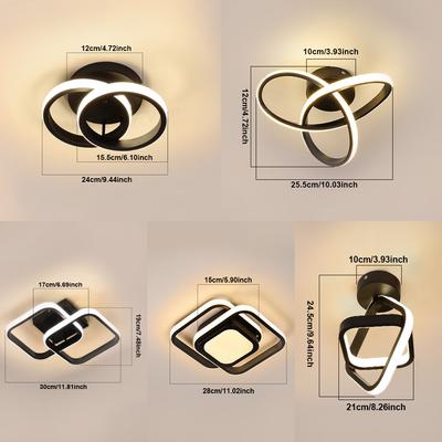 Lámpara de techo LED de estilo moderno para pasillo, balcón, dormitorio, sala de estar, hogar, iluminación interior, comedor, oficina, lustre