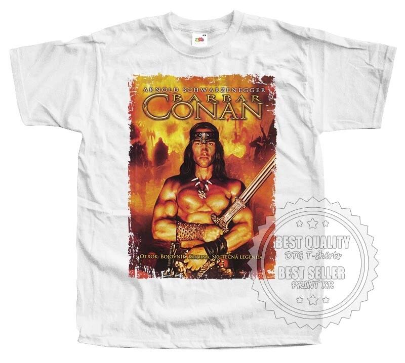 

Conan the Barbarian 1982 T SHIRT v34 Movie Poster White all sizes S to 5XL 2XL