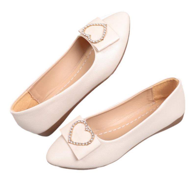 Spring new flat-bottomed pointed single shoes women's pedal Doudou shoes