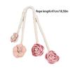 Artificial Flower Curtain Ties Tiebacks Clips 2 Pack Blossom Twist Window Drapery Holdbacks Buckles for Home Decoration